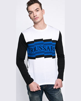 Longsleeve Trussardi tricou polo negru