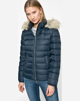 Geaca Tommy Hilfiger de puf basic bleumarin