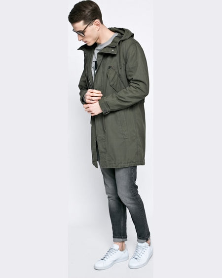 Parka Review hanorac verde