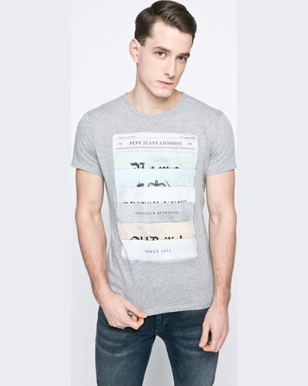 Tricou Pepe Jeans parkway gri