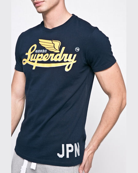 Tricou Superdry superdry bleumarin