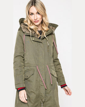 Parka Tommy Hilfiger hanorac cynthia verde