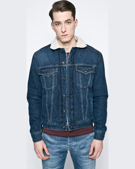 Geaca Pepe Jeans bleumarin