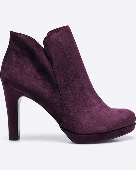 Botine Tamaris violet închis