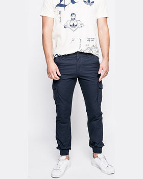 Pantaloni Jack and Jones bleumarin