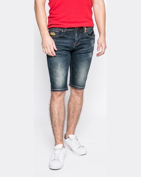 Pantaloni Superdry superdry scurti bleumarin