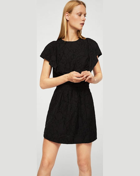 Rochie Mango camelo negru