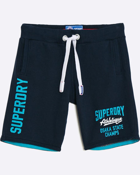 Pantaloni Superdry superdry scurti bleumarin