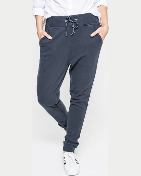 Pantaloni Tommy Hilfiger bleumarin