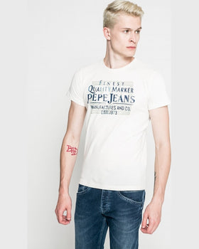 Tricou Pepe Jeans alb