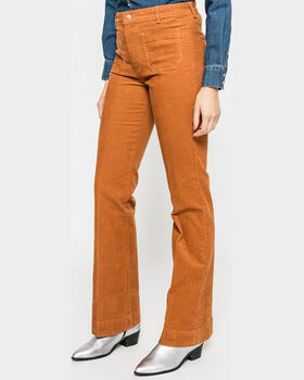 Pantaloni Wrangler flare copper culoare cuprului