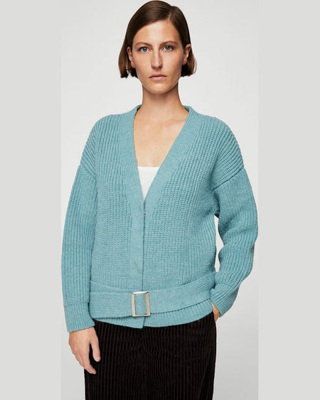 Cardigan Mango pulover hebi turcoaz