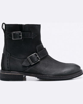 Pantofi Clarks clarkdale cash negru cărbune