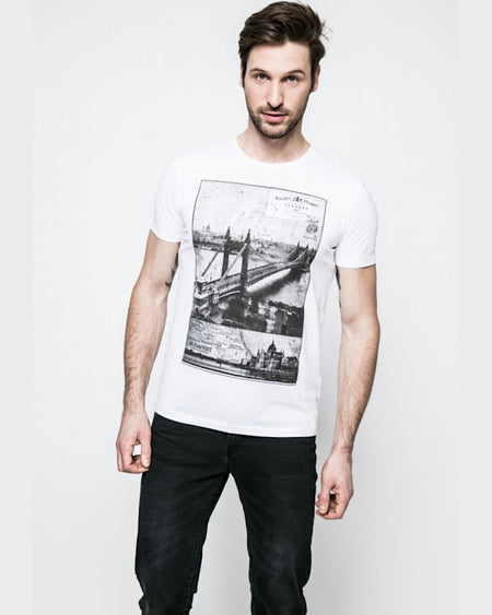 Tricou Medicine grand hotel budapest alb