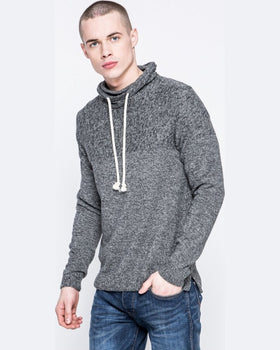 Pulover Jack and Jones negru cărbune