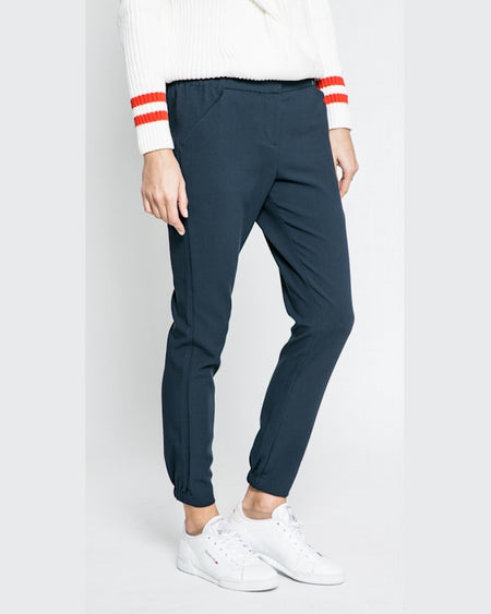 Pantaloni Tommy Hilfiger bleumarin