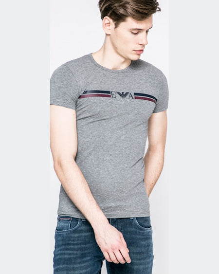 Tricou Emporio Armani gri deschis