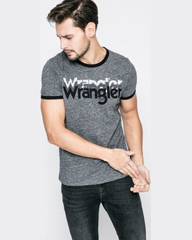 Tricou Wrangler gri deschis