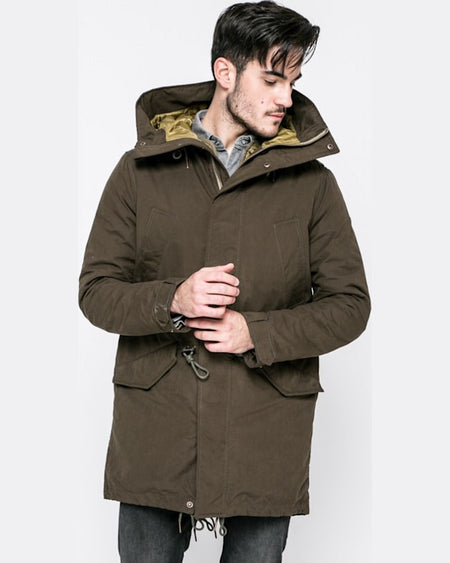 Parka Pepe Jeans hanorac brenton verde