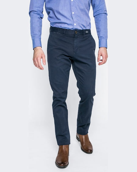 Pantaloni Tommy Hilfiger denton bleumarin