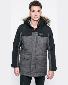 Geaca Jack Wolfskin granite cliff negru cărbune