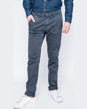 Pantaloni Tom Tailor albastru metalic