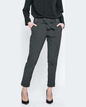 Pantaloni Jacqueline de Yong negru cărbune