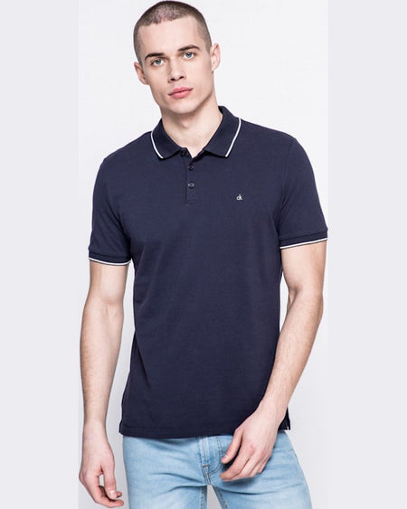 Tricou Calvin Klein polo bleumarin