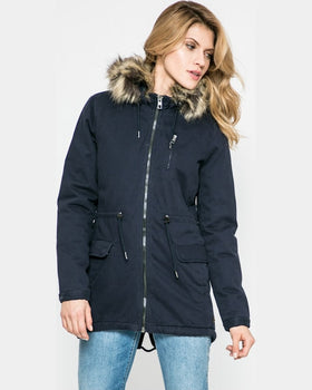 Parka Only hanorac macy bleumarin