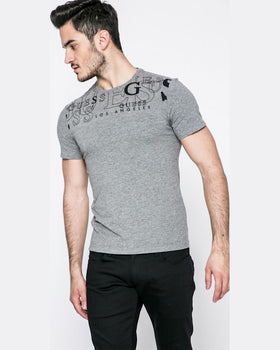 Tricou Guess negru cărbune