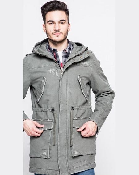 Parka Review hanorac măsliniu cald