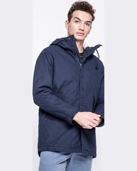 Parka Jack and Jones hanorac bleumarin