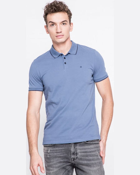 Tricou Calvin Klein polo albastru