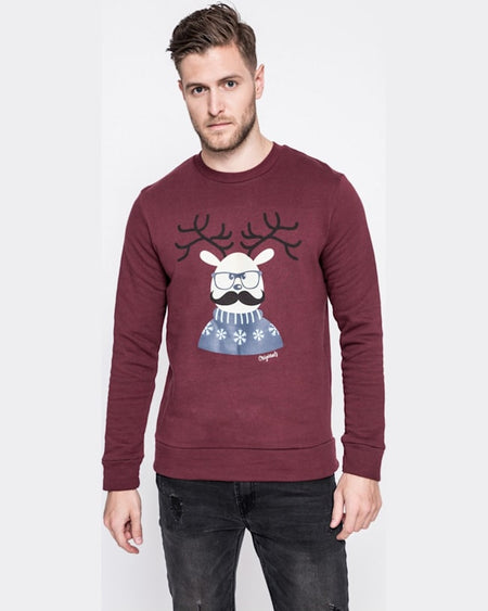 Bluza Jack and Jones xmas violet închis