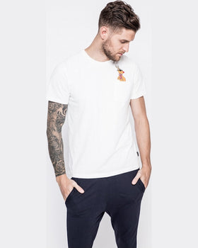 Tricou Jack and Jones new chimney alb