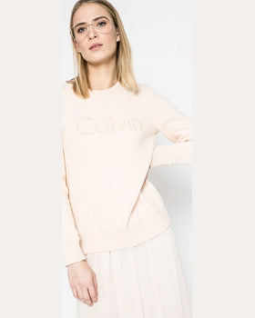 Bluza Calvin Klein roz pastelat