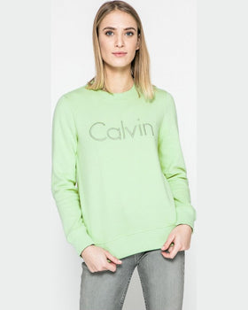 Bluza Calvin Klein verde pal