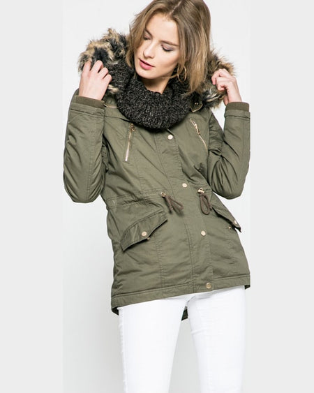 Parka Tally Weijl hanorac verde