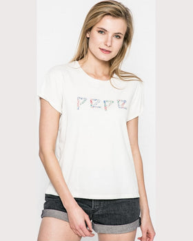 Top Pepe Jeans alb