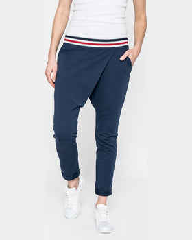 Pantaloni Answear sporty fusion bleumarin