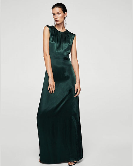 Rochie Mango jade verde