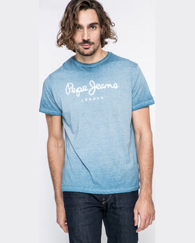 Tricou Pepe Jeans west sir albastru