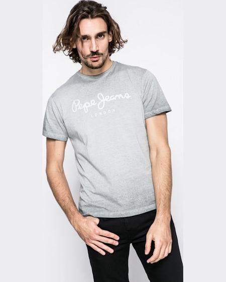 Tricou Pepe Jeans west sir negru cărbune