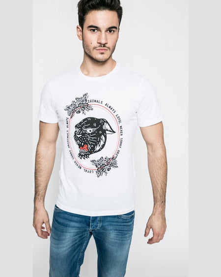 Tricou Jack and Jones senses alb