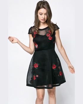 Rochie Guess roses negru