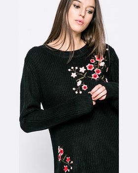 Pulover Answear blossom mood negru