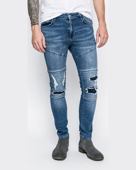 Jeansi Review jeremy skinny albastru