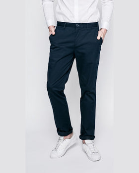 Pantaloni Lacoste bleumarin