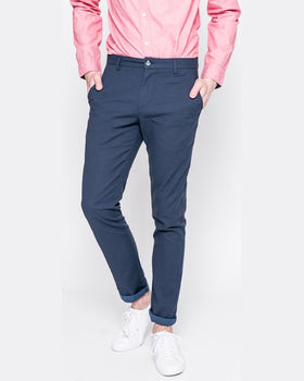 Pantaloni Lacoste bleumarin