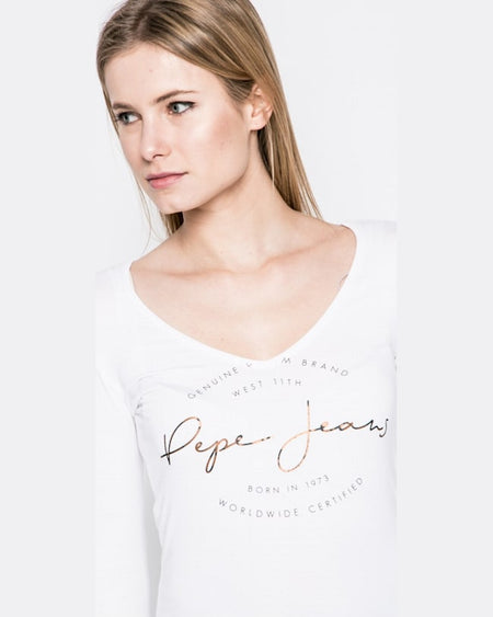 Bluza Pepe Jeans elsi alb